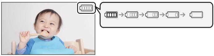 PANASONIC AG-AF101AEJ - Indicateur de capacité résiduelle de la batterie - 1