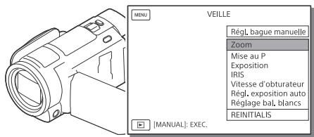 SONY XDCAM PXW-Z100 - Utilisation des fonctions de réglages manuelles - 1