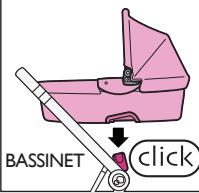 QUINNY ZAPP XPRESS - Car seat and bassinet must be positioned so that child faces the stroller handle (Figure 16a). - 5
