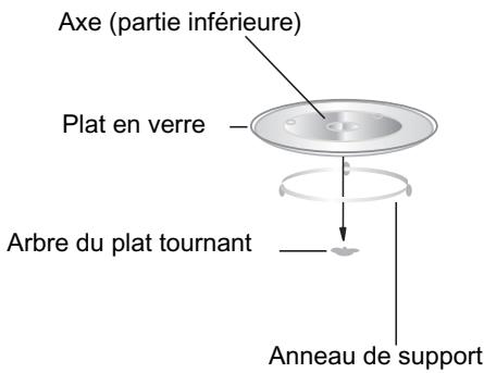 CANDY EGO G25D CO - Installation du plat tournant - 1