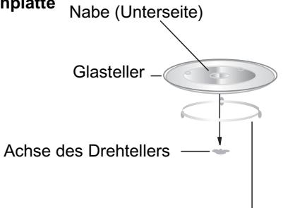 CANDY EGO G25D CO - Installation der Drehplatte - 1