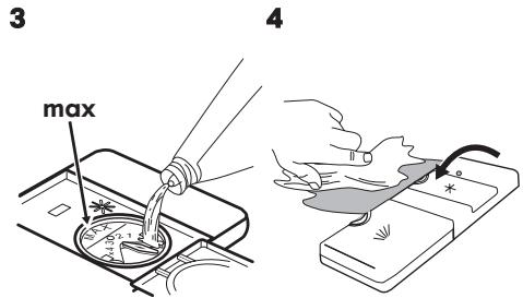 IKEA MEDELSTOR 203.857.99 - Riempire il contentitore del brillantante - 2