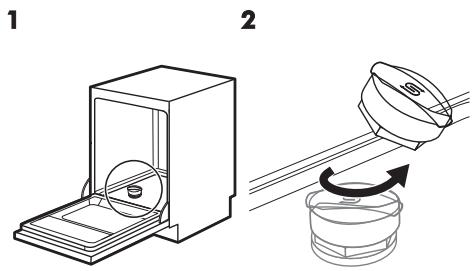IKEA MEDELSTOR 203.857.99 - Riempire il contentitore del sale - 1