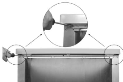HAIER DW12-T1347 - DW12-T1347B - DW12-T1347S - Hoe verwijdert U het top van het vaatwasmachine - 3