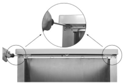 HAIER DW15-T2145 - DW15-T2145S - DW15-T2145X - How to remove the top of your dishwasher - 3