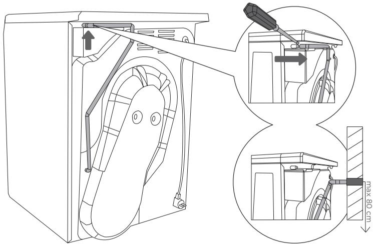 GORENJE WT 1041 - ÉVACUATION DE L'EAU DE CONDENSATION - 1