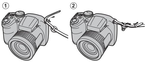 FUJIFILM FINEPIX S6800 - Fixation de la dragonne - 1