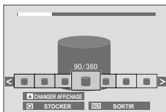 90/360 CHANGER AFFICHAGE STOCKER SORTIR