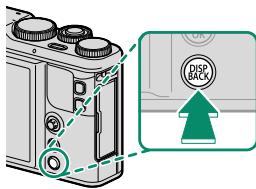 FUJIFILM FINEPIX S8600 - La touche DISP/BACK - 1