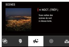 SCENES NOCT. (TRÉP.) Vues nettes des scènes de nuit à vitesse latte.