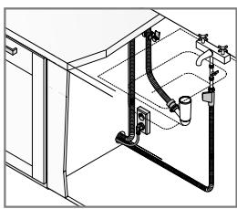 GORENJE GI55110S - Branchement à la canalisation des eaux usées - 1