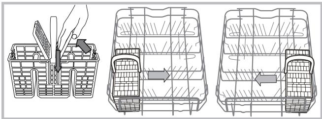 INDESIT DSR 15B1 S - Kosik na príbory - 1