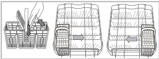 INDESIT DSR 15B1 S - Panier à couverts - 1