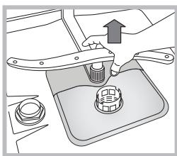 INDESIT DSR 15B1 S - Nettoyer les bras de lavage - 2