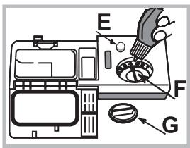 INDESIT DSR 15B1 S - Measuring out the rinse aid - 1