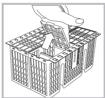 INDESIT DPG 16B1 A - DPG 16B1 A K - Cutlery basket - 1