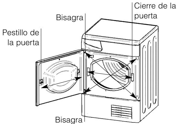 HOTPOINT-ARISTON FTCD87B6K - FTCF97B6HY - Instrucciones para invertir la puerta - 1