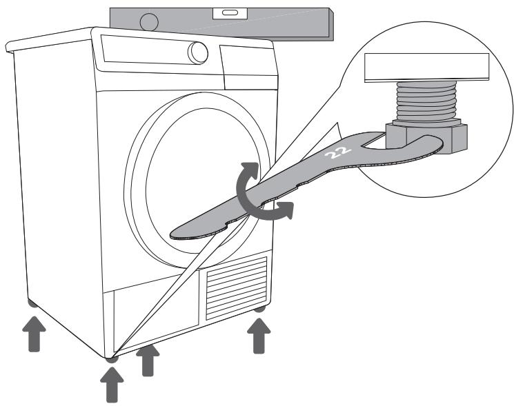 GORENJE WD94141DE - POSITIONNEMENT DE L'APPAREIL - 3