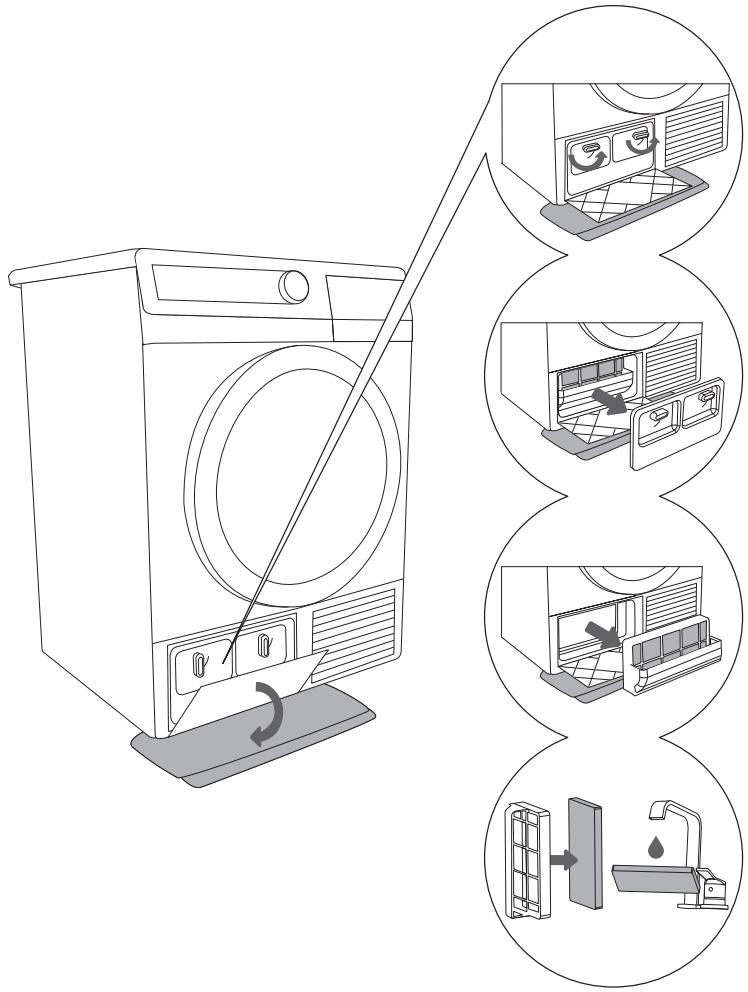 GORENJE WD94141DE - NETTOYAGE DU FILTRE DE LA POMPE À CHALEUR - 1