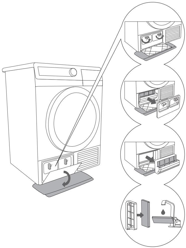 GORENJE D9565N - NETTOYAGE DU FILTRE DE LA POMPE À CHALEUR - 1