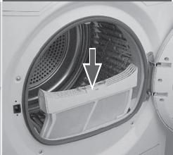 HAIER HD80-B636B  -  HD80-B829 - LINT FILTER CLEANING - 4
