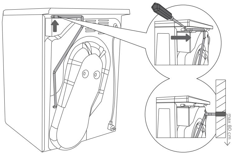 GORENJE DP7C - Évacuation de l'eau de condensation - 1