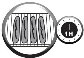 MOULINEX HOME BREAD OW1101 - - Alla fine del ciclo di cottura: nel caso di una informata da 4 baguette - 1