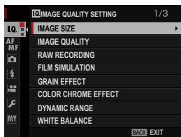 FUJIFILM X-A10 - To navigate the menus: - 1