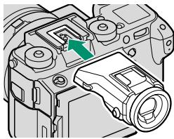 FUJIFILM X-A10 - Attaching the Viewfinder - 1