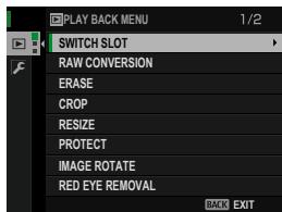 FUJIFILM X-A10 - The Playback Menu - 1