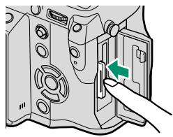FUJIFILM X-A10 - Removing Memory Cards - 1