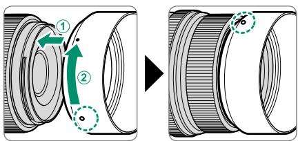 FUJIFILM X-A10 - Attaching Lens Hoods - 1