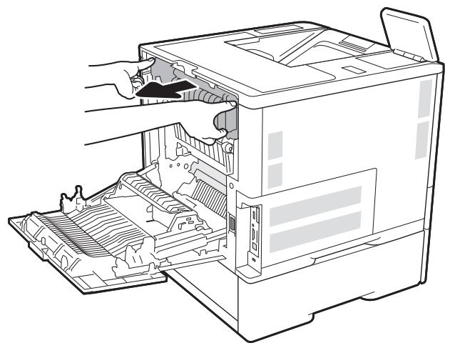 HP LASERJET PRO MFP M148DW  -  LASERJET PRO MFP M148FDW - Clear paper jams in the rear door and fuser area - 4