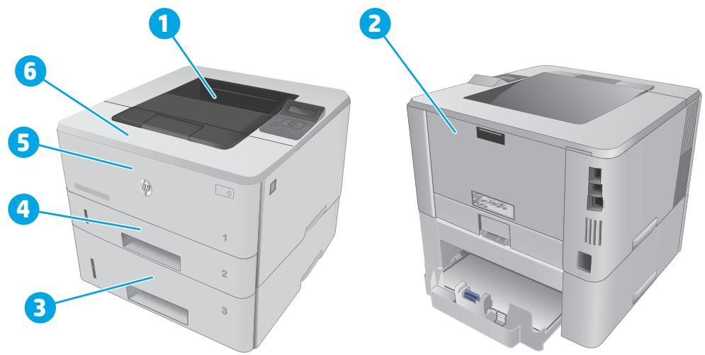 HP LASERJET ENTERPRISE FLOW MFP M681DH - Emplacements des bourages - 1
