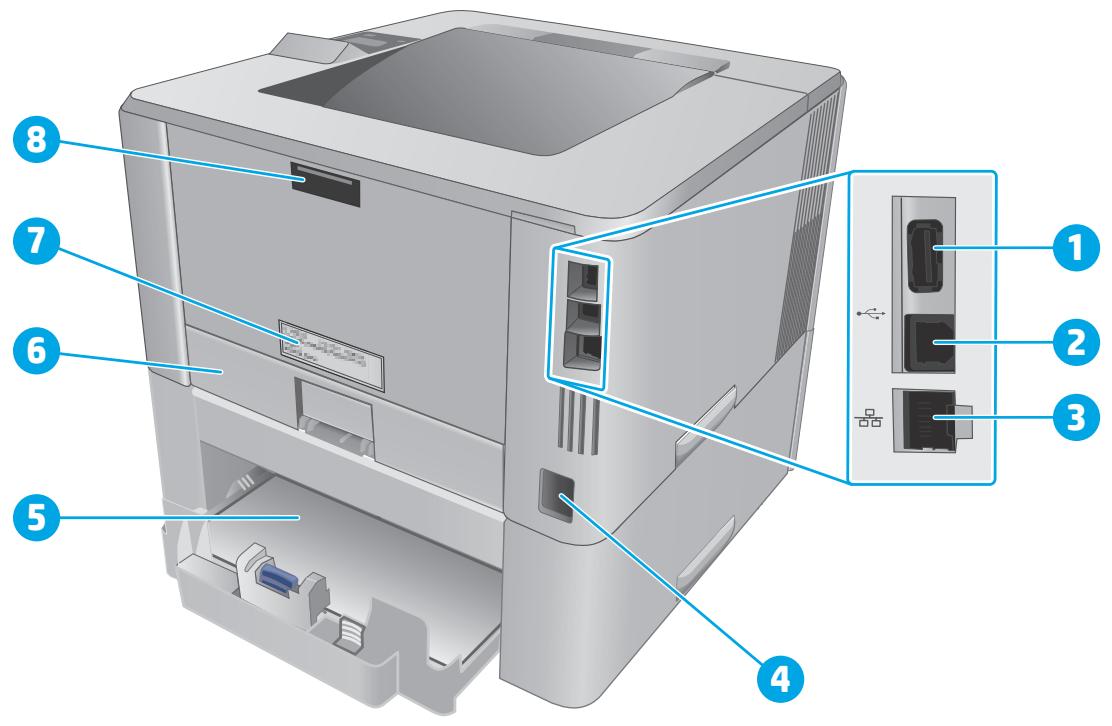 HP LASERJET ENTERPRISE FLOW MFP M681DH - Vue de l'arrière de l'imprimante - 1