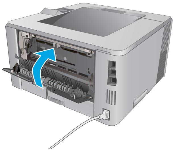 HP LASERJET ENTERPRISE M630  -  LASERJET ENTERPRISE M630DN -  LASERJET ENTERPRISE M631Z - Elimination des bourrages papier dans le bac de sortie - 4