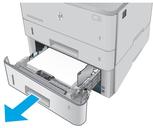 HP LASERJET ENTERPRISE M630  -  LASERJET ENTERPRISE M630DN -  LASERJET ENTERPRISE M631Z - Elimination des bourges papier dans le bac 3 - 1