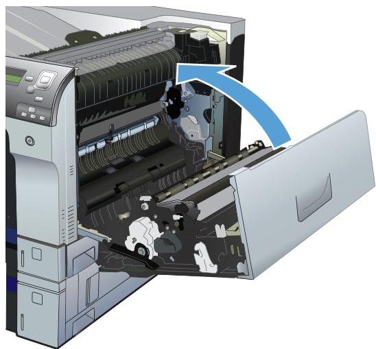 HP LASERJET ENTERPRISE MFP M631DN  -  LASERJET ENTERPRISE MFP M632F - Suppression des bourrages dans la porte supérieure droite - 5