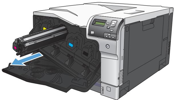 HP LASERJET ENTERPRISE MFP M631DN  -  LASERJET ENTERPRISE MFP M632F - Remplacement d'une cartouche d'impression - 4