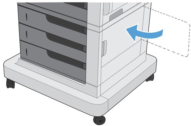 HP LASERJET ENTERPRISE MFP M631DN  -  LASERJET ENTERPRISE MFP M632F - Suppression des bourrages dans la porte inférieure droite - 3