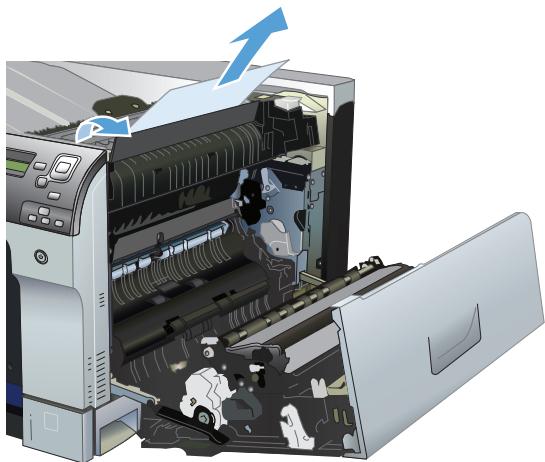 HP LASERJET ENTERPRISE MFP M631DN  -  LASERJET ENTERPRISE MFP M632F - Suppression des bourrages dans la porte supérieure droite - 4