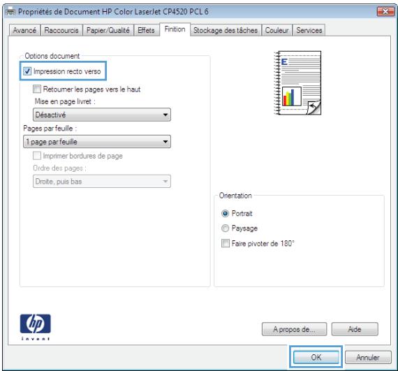 HP LASERJET ENTERPRISE MFP M631DN  -  LASERJET ENTERPRISE MFP M632F - Imprimer automatiquement des deux cots (Windows) - 3