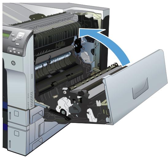 HP LASERJET ENTERPRISE M880Z - Suppression des bourrages dans la porte supérieure droite - 5