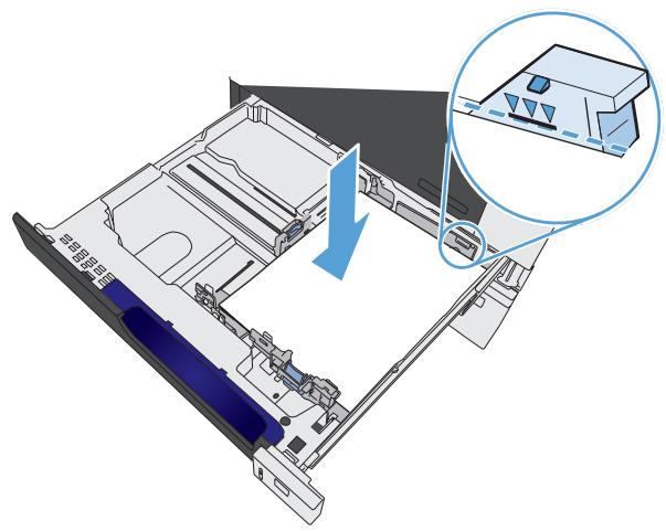 HP LASERJET ENTERPRISE M880Z - Chargement des bacs 2 et 3 et des bacs optionnels 4, 5 et 6 avec un papier de format standard - 3