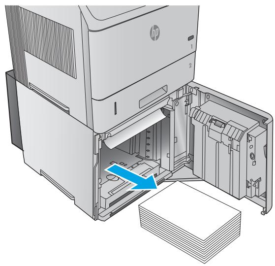 HP LASERJET ENTERPRISE FLOW M830Z - Elimination des bourrages papier dans le bac à haute capacité de 1 500 feuilles - 2
