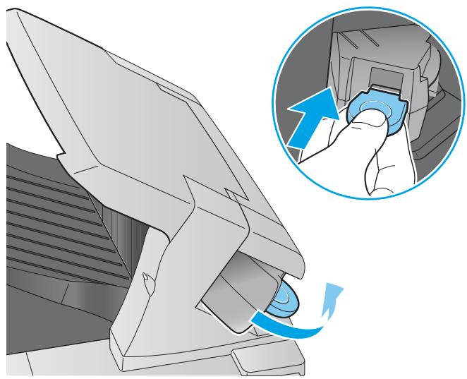 HP LASERJET ENTERPRISE FLOW M830Z - Elimination des bourrages d'agrafes dans le bac d'emplement/agrafeuse - 3