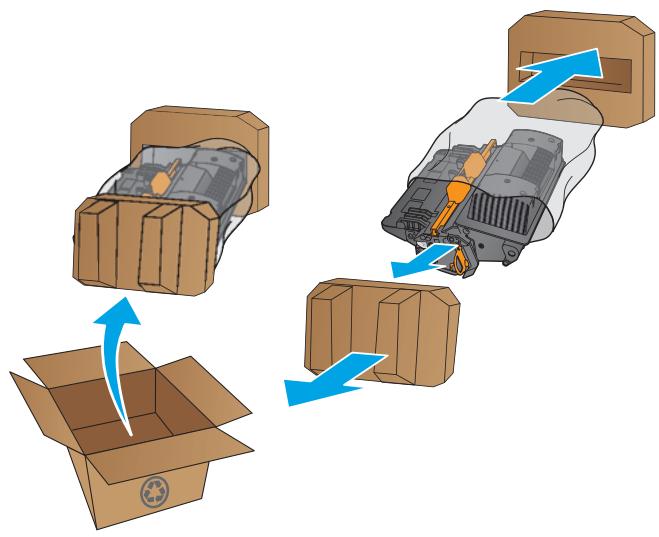 HP LASERJET ENTERPRISE FLOW M830Z - Retrait et remplacement de la cartouche - 3