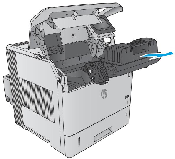 HP LASERJET ENTERPRISE FLOW M830Z - Retrait et remplacement de la cartouche - 2