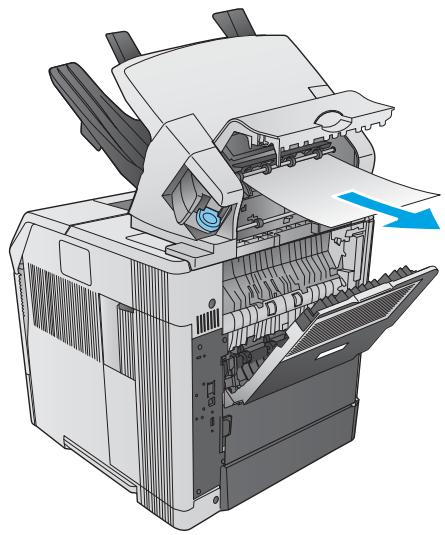 HP LASERJET ENTERPRISE FLOW M830Z - Elimination des bourages papier dans le bac d'emplement ou le bac d'emplement/agrafeuse - 2
