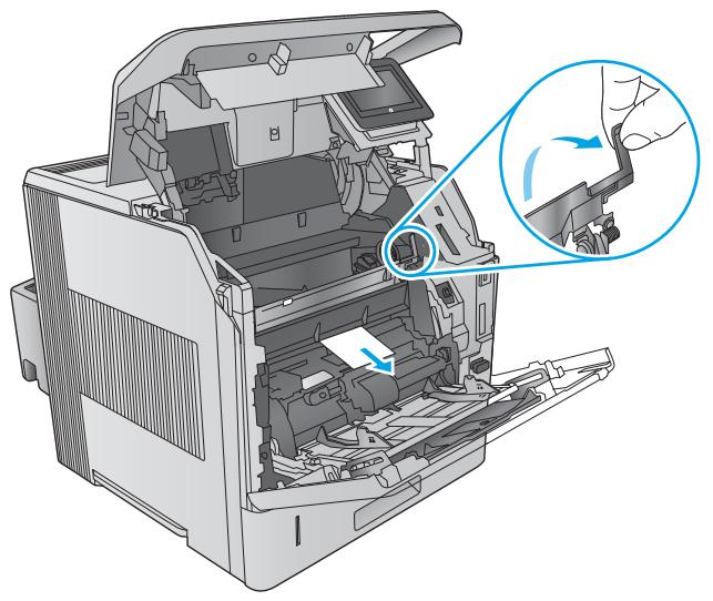 HP LASERJET ENTERPRISE FLOW M830Z - Elimination des bourages papier dans le bac à enveloppés - 4
